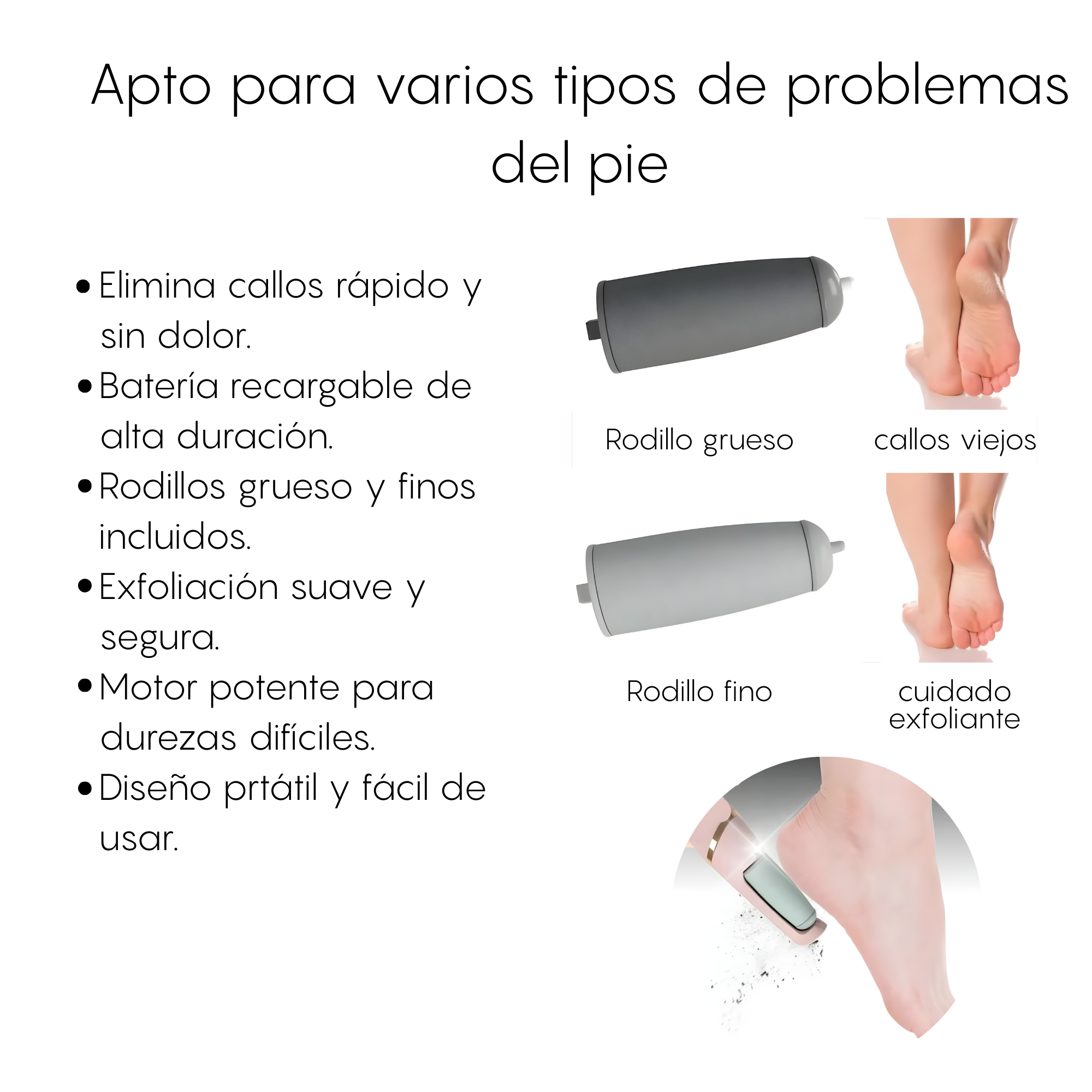 Removedor De Callos Recargable