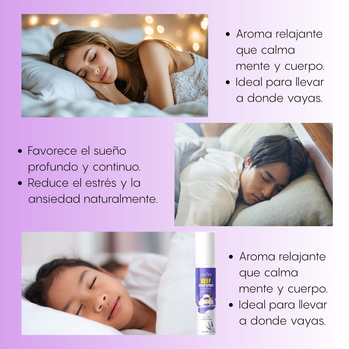 Spray Para Dormir Relajante