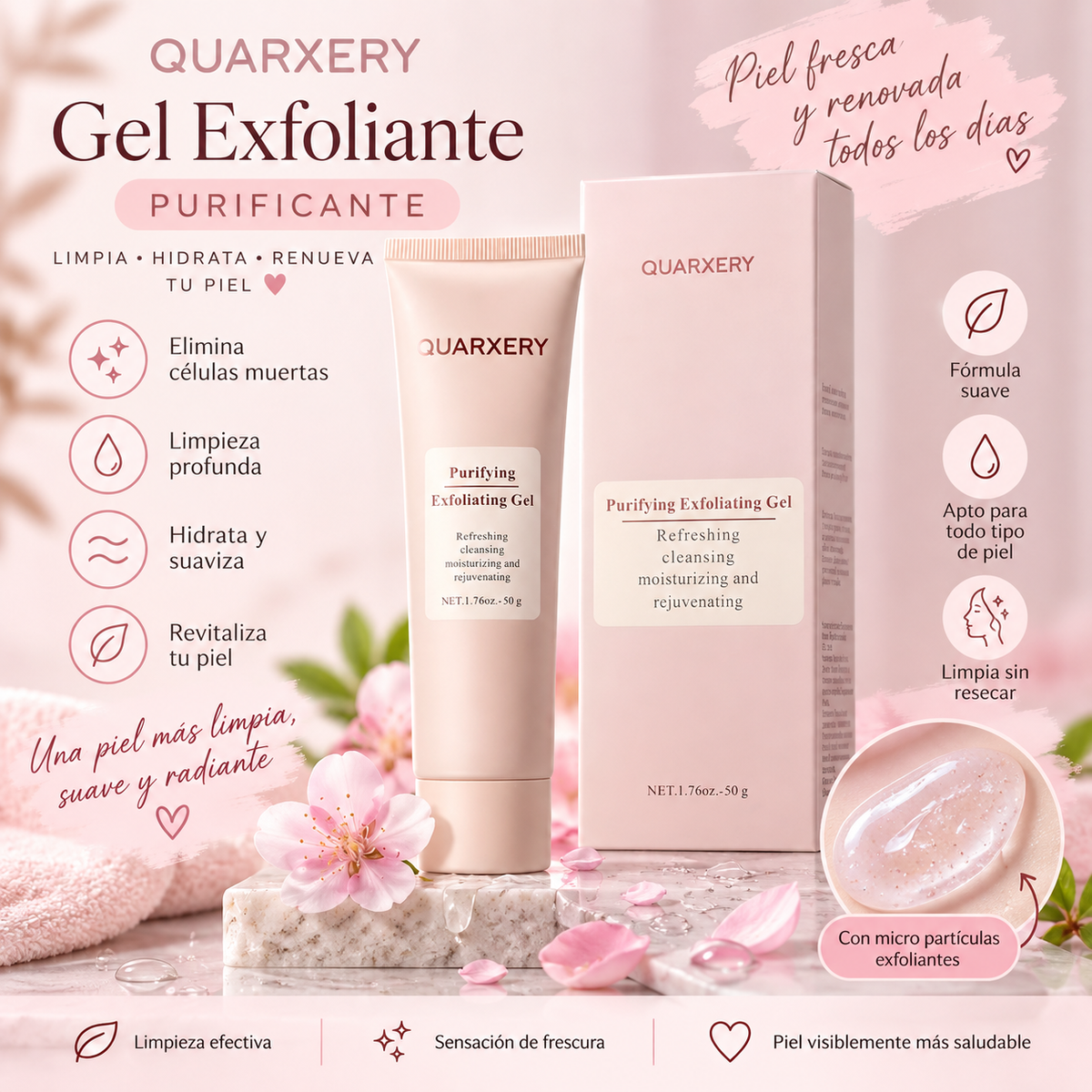 Gel Exfoliante Quarxery Purificante 50gr