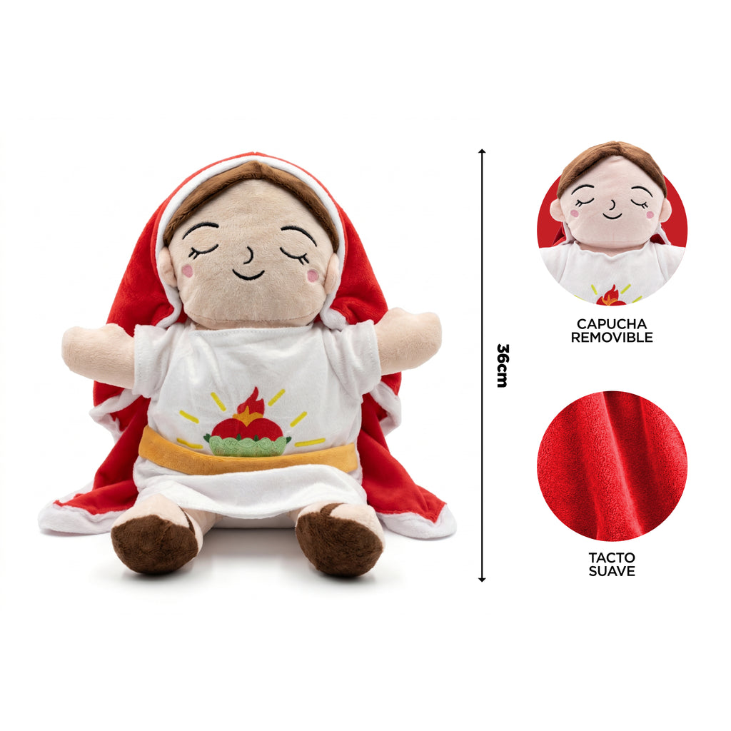 Peluche (virgen maría)Respiración anti estrés