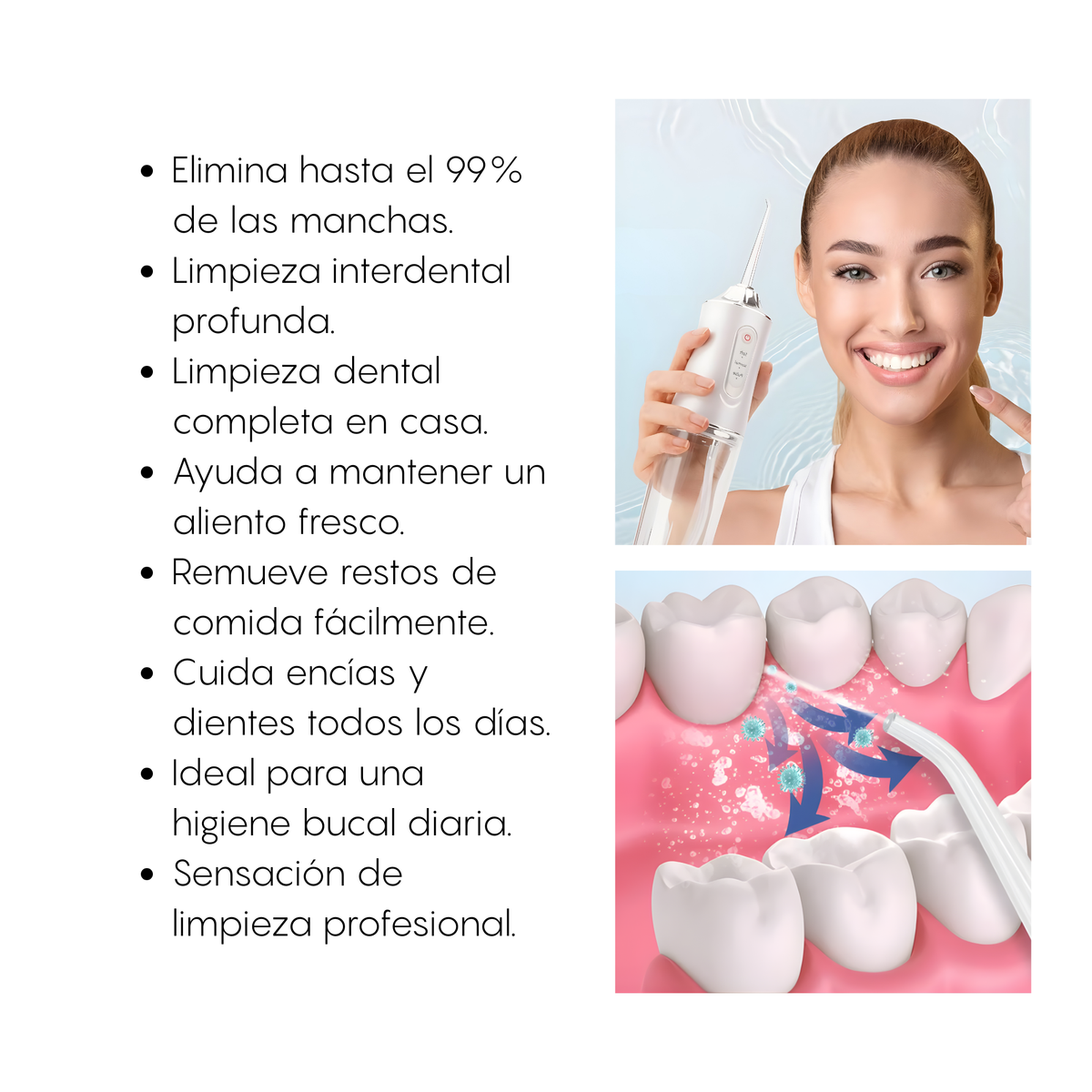 Irrigador Bucal Limpiador Dientes Electr