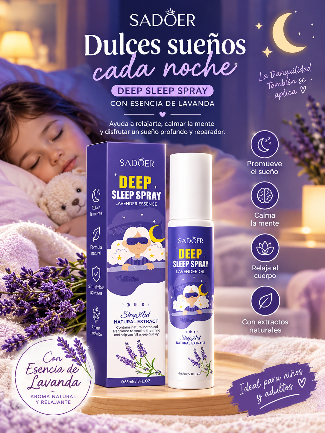 Spray Para Dormir Relajante
