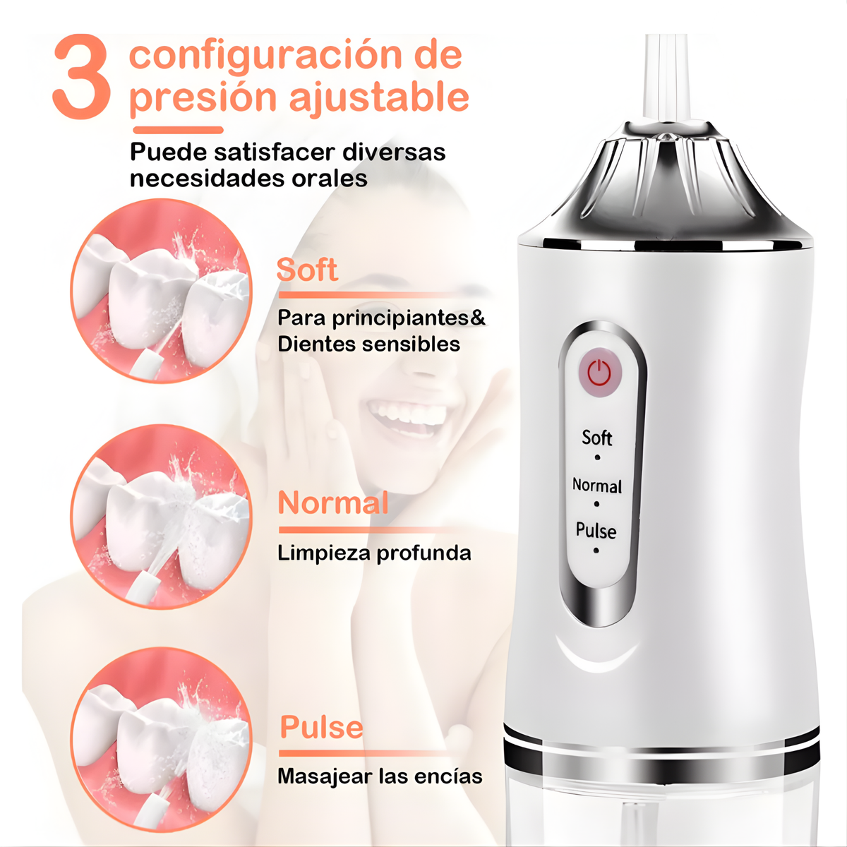 Irrigador Bucal Limpiador Dientes Electr